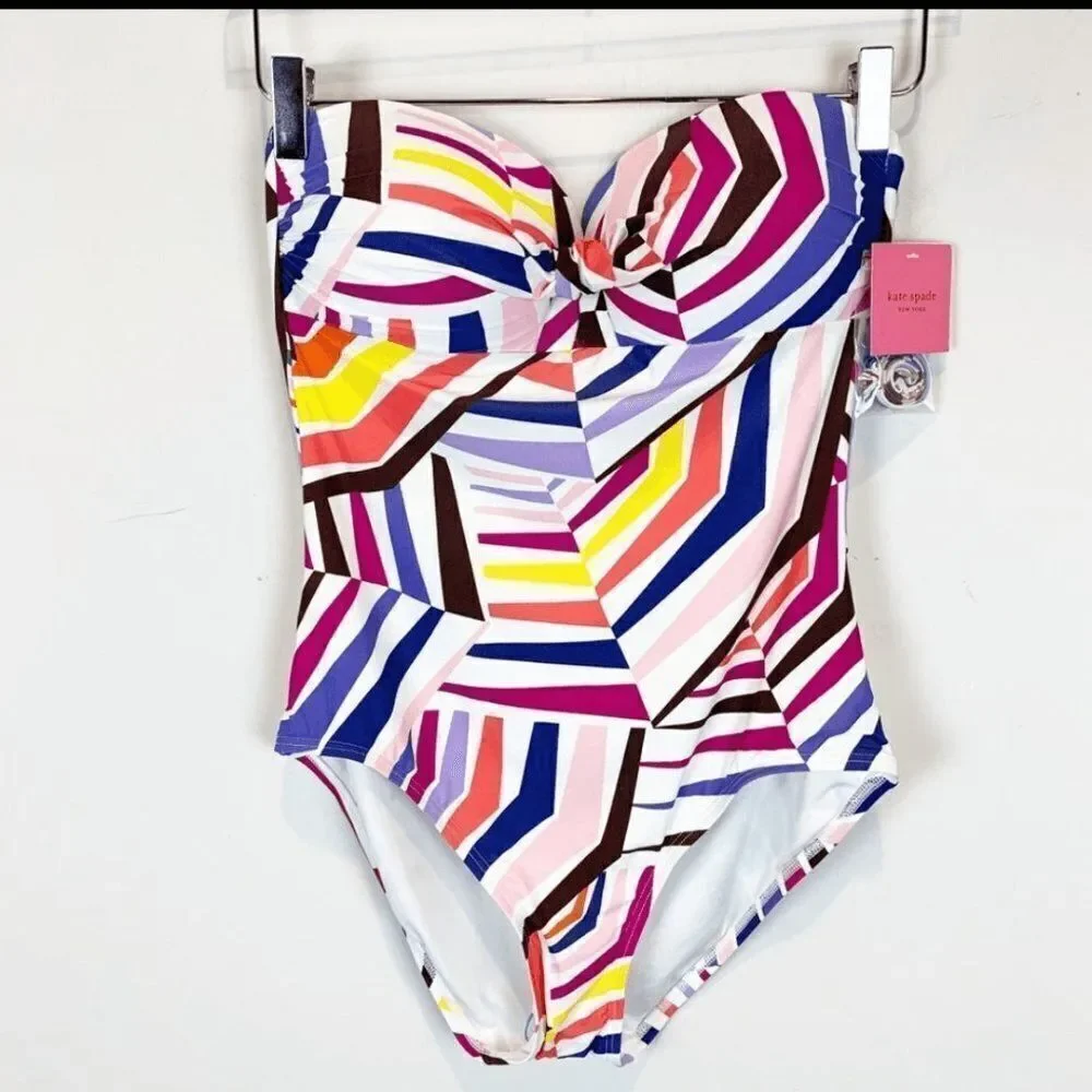 New Kate Spade Size XSmall Cruise Geobrella One Piece Swimsuit
